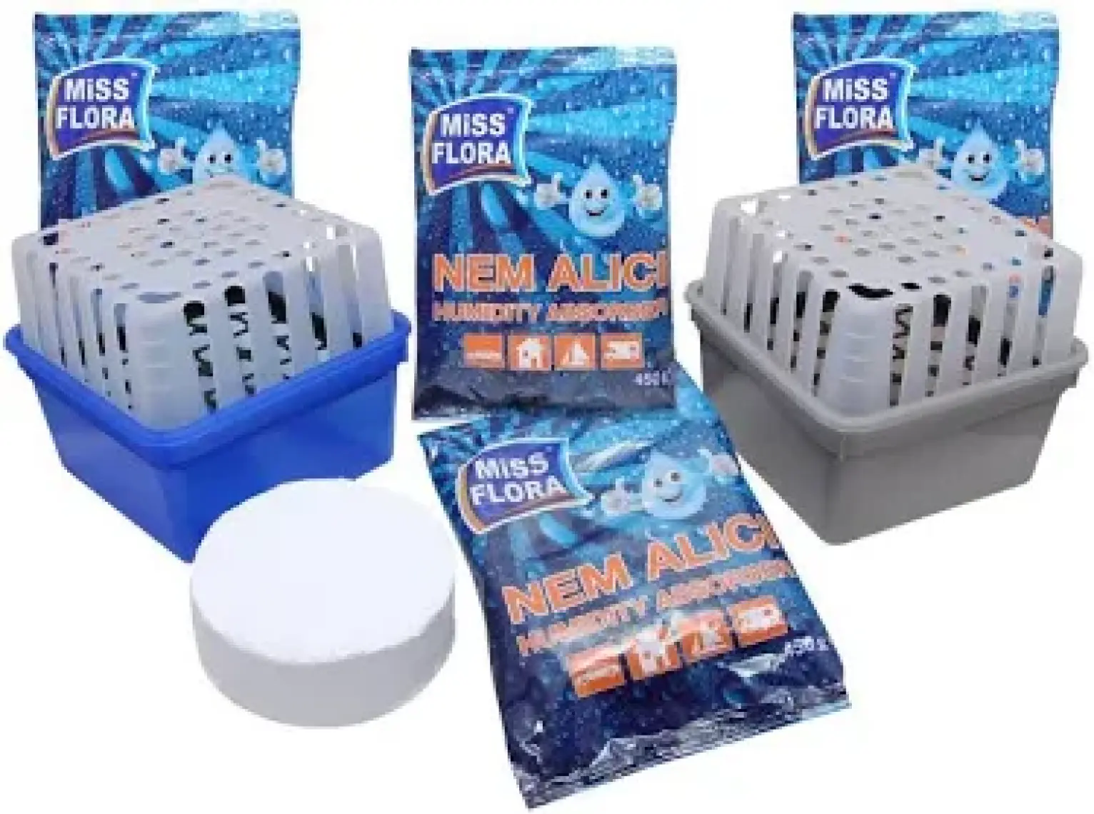 Miss Flora Büyük Boy Nem Alıcı Rutubet Giderici + Nem Alma Cihazı 450 GR
