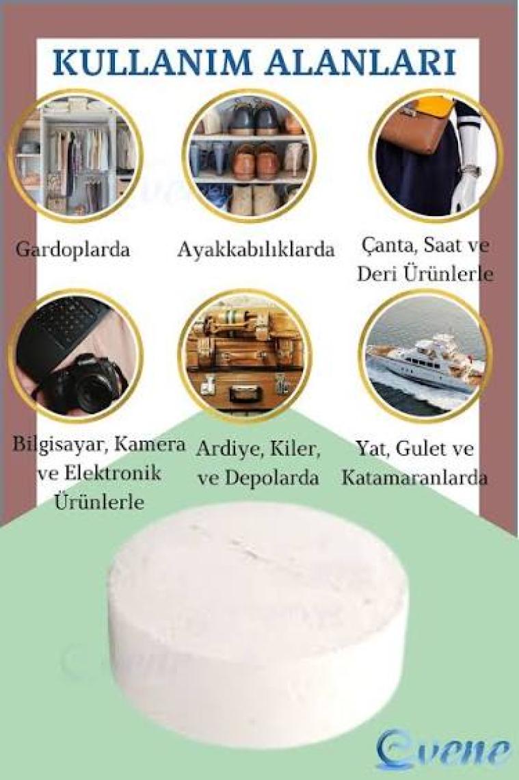 Evene Nem Alıcı 450 gr Yedek Tablet Rutubet Giderici Önleyici Emici Küf Engelleyici