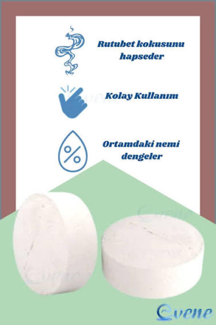 Evene Nem Alıcı 450 gr Yedek Tablet Rutubet Giderici Önleyici Emici Küf Engelleyici