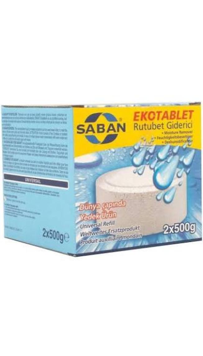 Saban 2X500 Gr. Nem Alıcı Yedek Tablet Vanilya Kokulu