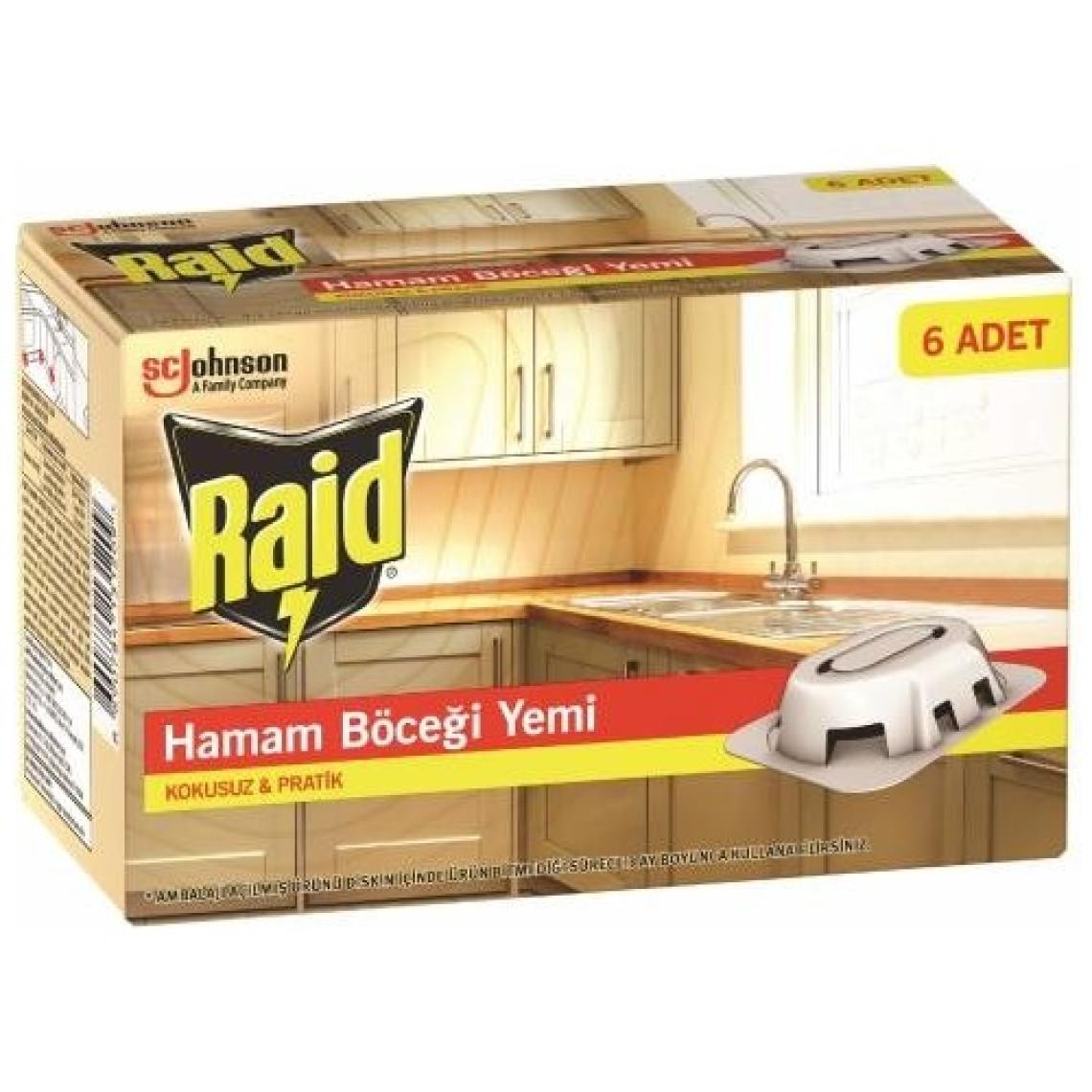 Raid Hamam Böceği Yemi 6 Adet Haşere Öldürücü