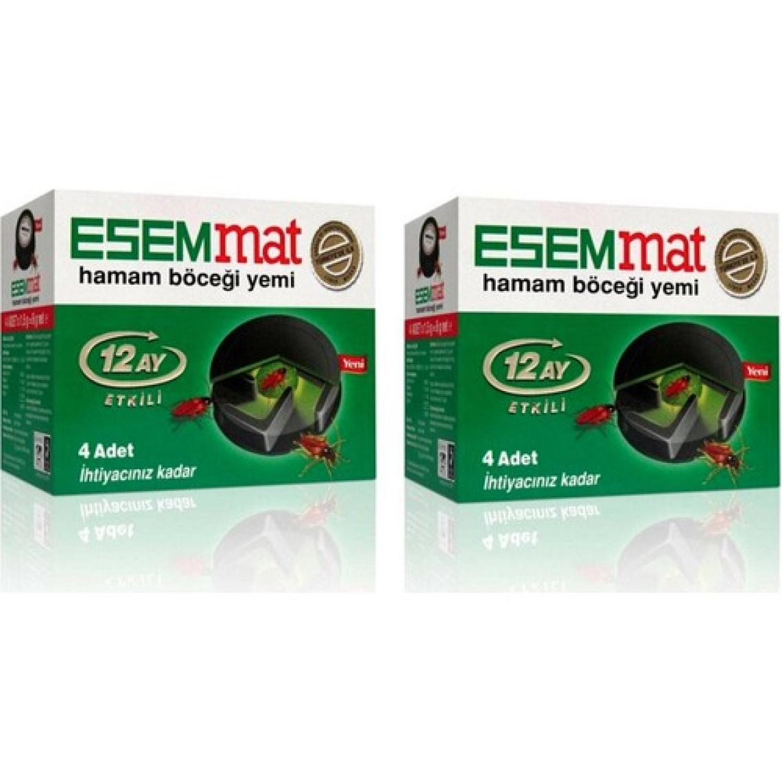 Esemmat 12 Ay Etkili Hamam Böceği Yemi 4 Adet x 2 Adet