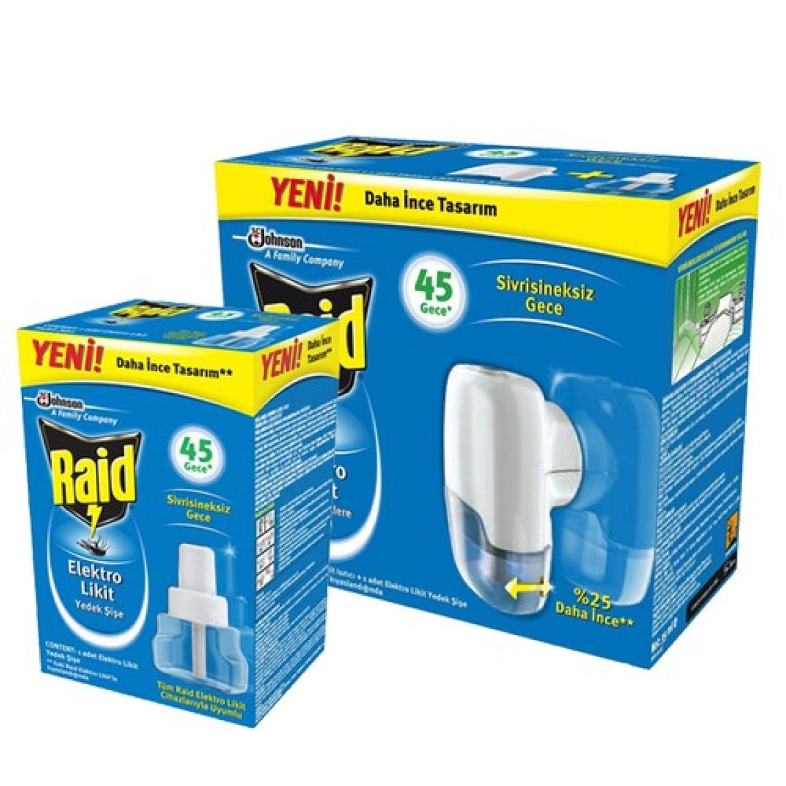 Raid Elektro Likit Makine + 90 Gecelik Yedek