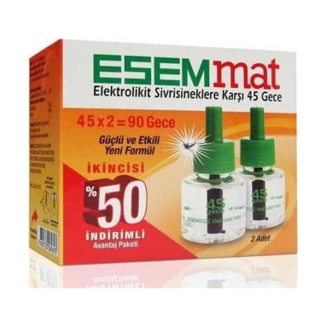 Esemmat Elektrolikit Yedek 45 Gece 2Li Paket