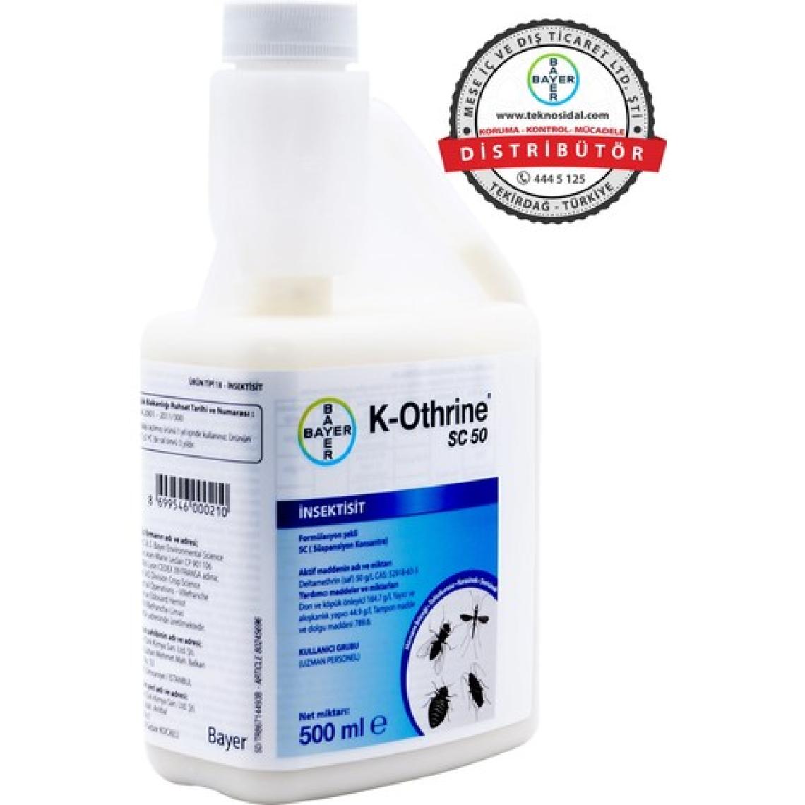 Bayer K-Othrine Sc 50 Genel Haşere İlacı 500 ml