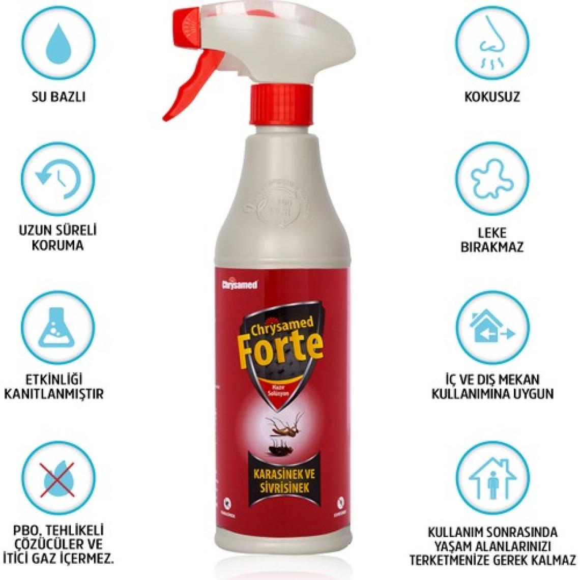 Chrysamed Forte 500 ml Karasinek ve Sivrisinek İlacı
