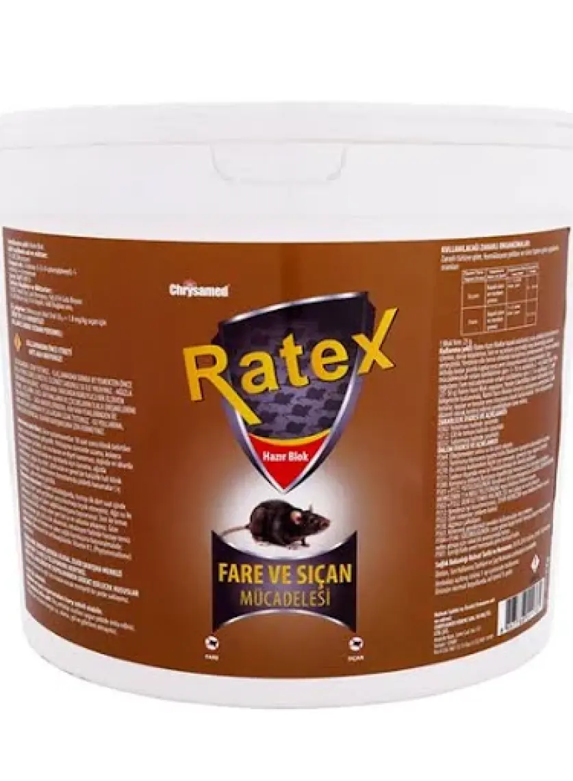 Chrysamed Ratex Pasta Fareler ve Sıçanlar İçin 5 kg.