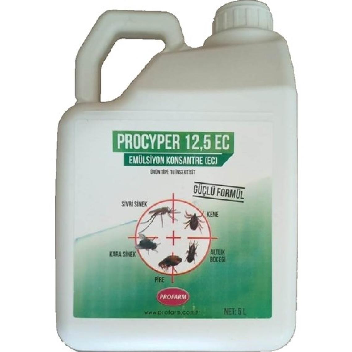 Profarm Procyper 12,5 Ec 5 lt Kene Pire Karasinek Sivrisinek Kovucu