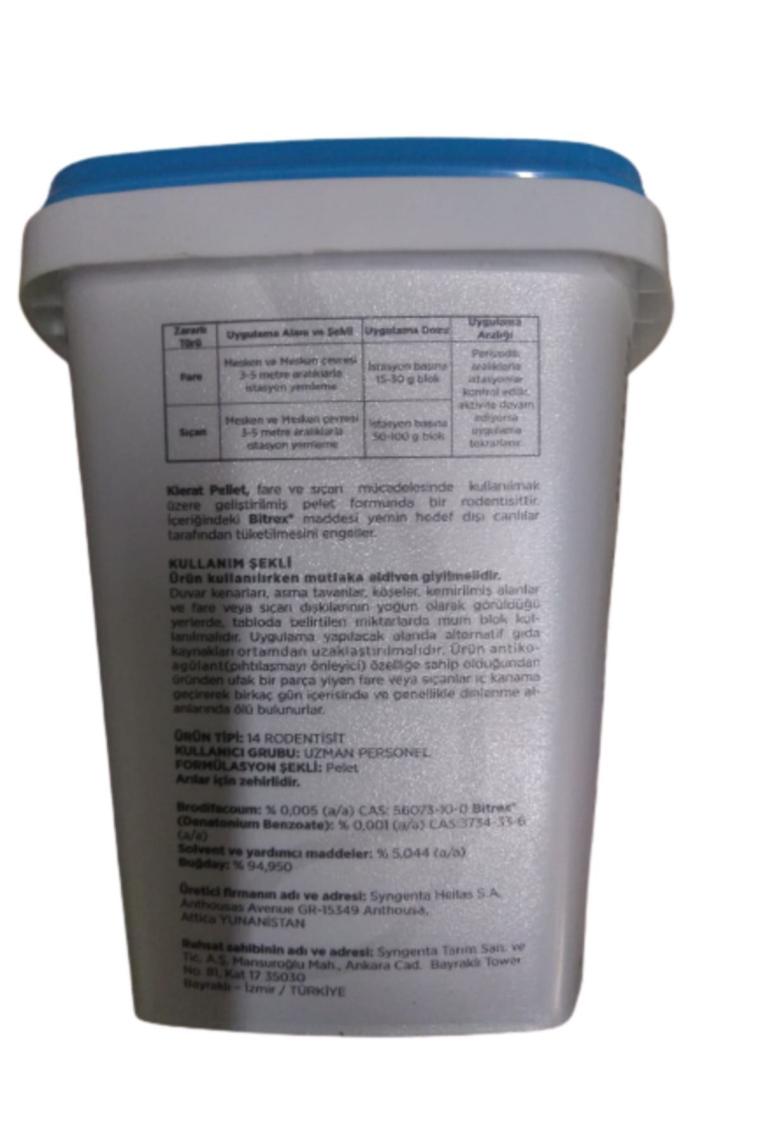 Klerat Pellet Fare Zehiri Hazır Yem 80 gr Syngenta