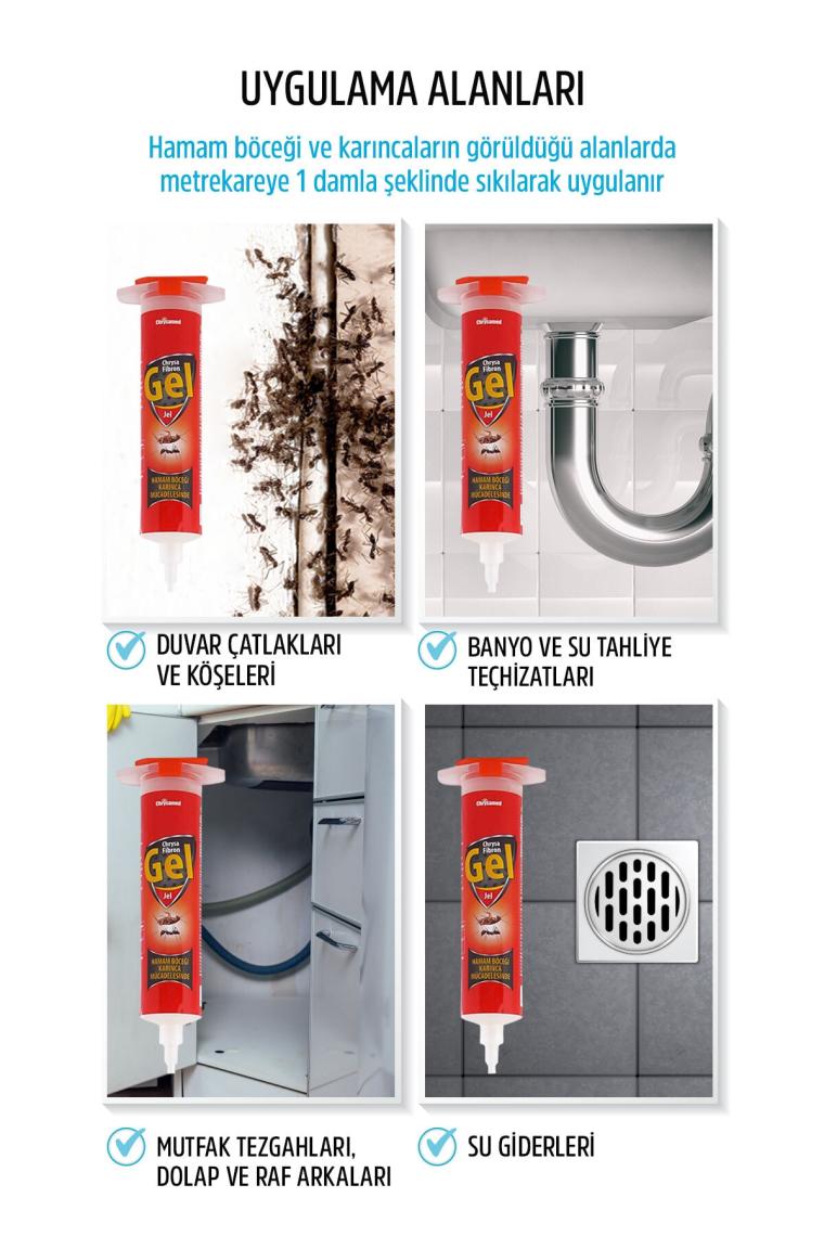Fibron Jel 35 Gr.Hamam Böceği Karınca Mücadelesi İçin