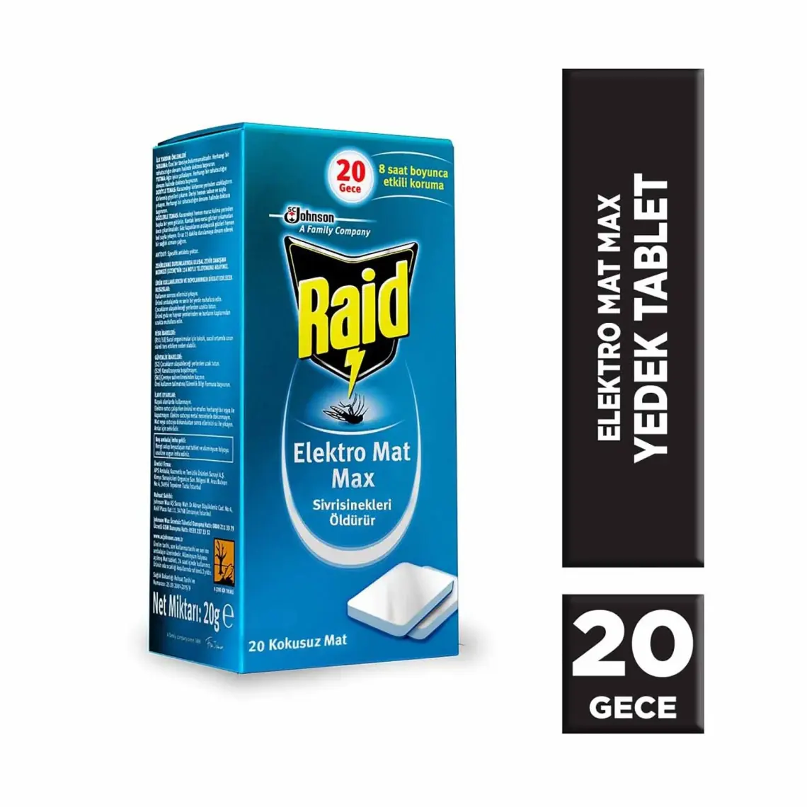 Raid Elektromat Sinek Kovucu Tablet 20 Adet