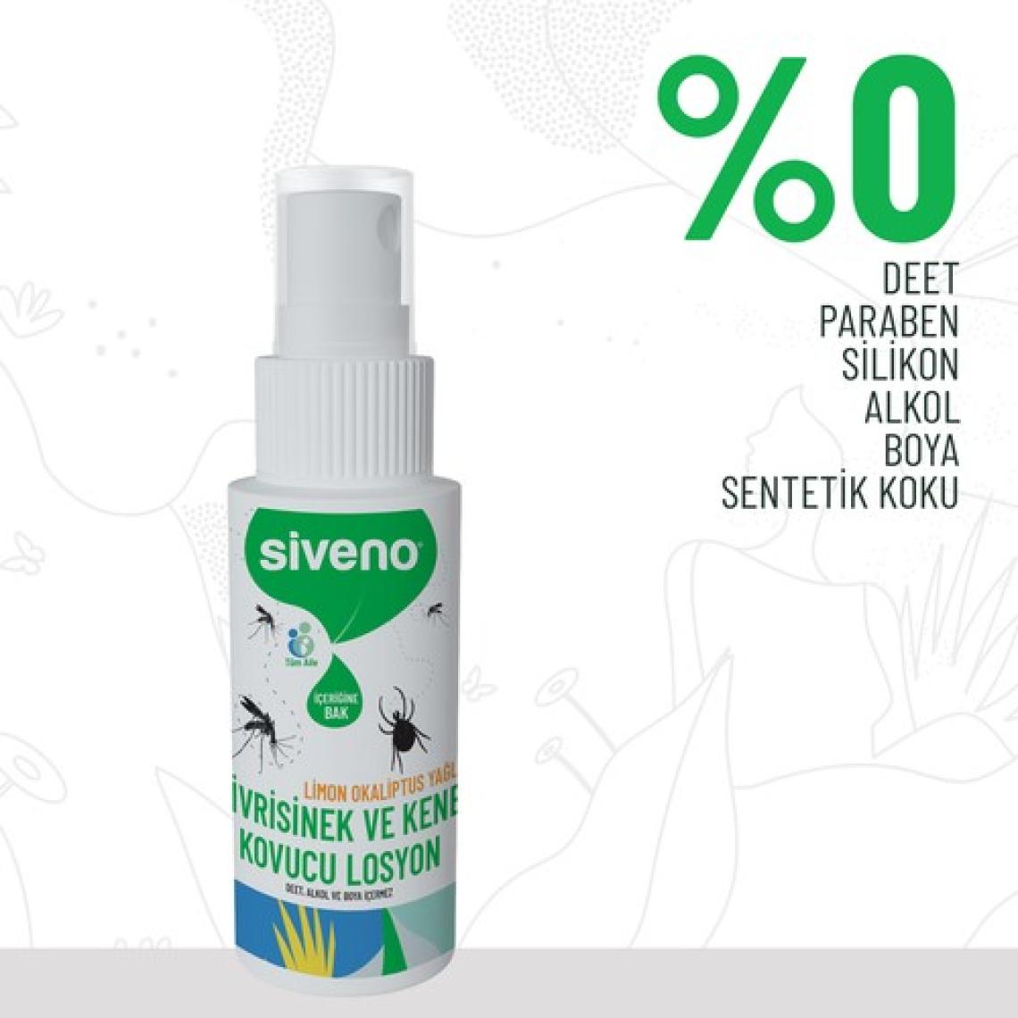 Siveno Sivrisinek ve Kene Kovucu Sprey Losyon 50 ml & Siveno %100 Doğal Super Stick 6 G Set