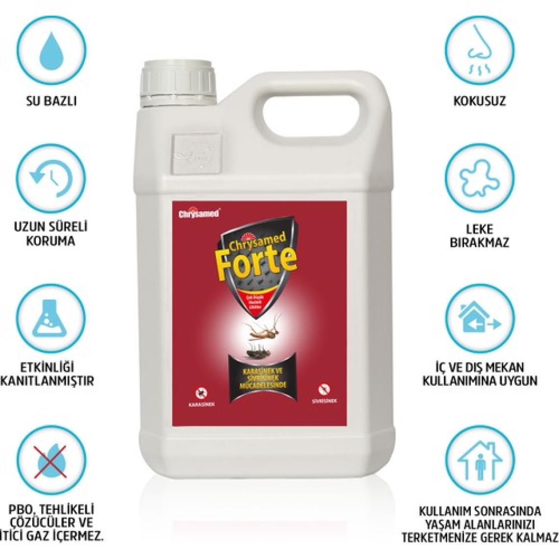 Chrysamed Forte Haşere Böcekler İçin 5 lt