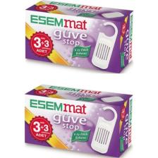 Esemmat Güve Kovucu (3 Askı + 3 Çekmece ) - Kokusuz , 6 Ay Boyunca Etkili X2 Adet