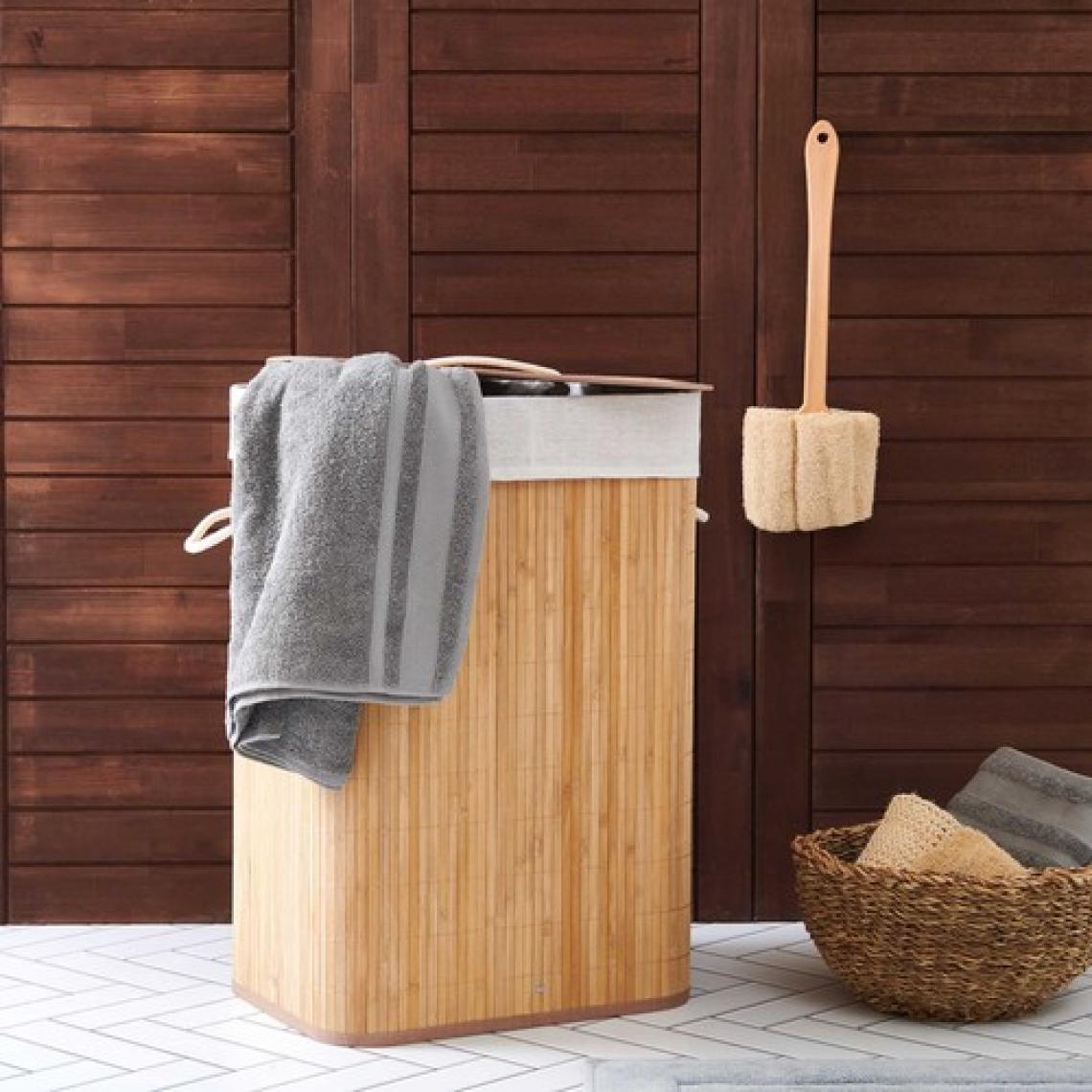 Decostyle Bambu Çamaşır Sepeti - 60 Litre
