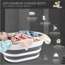 Bee Home Katlanabilir Silikon Çamaşır Sepeti MS054684