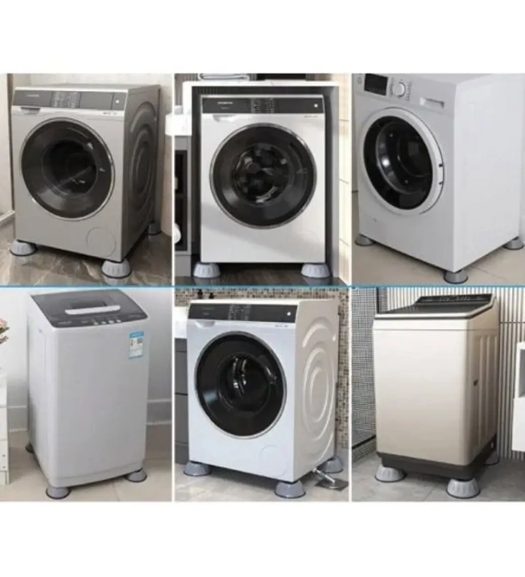 Ozcmax  Çamaşır Makinesi Kayma ve Titreşim Engelleyici - Gürültü Emici Aparatlar 4 Lü Set-