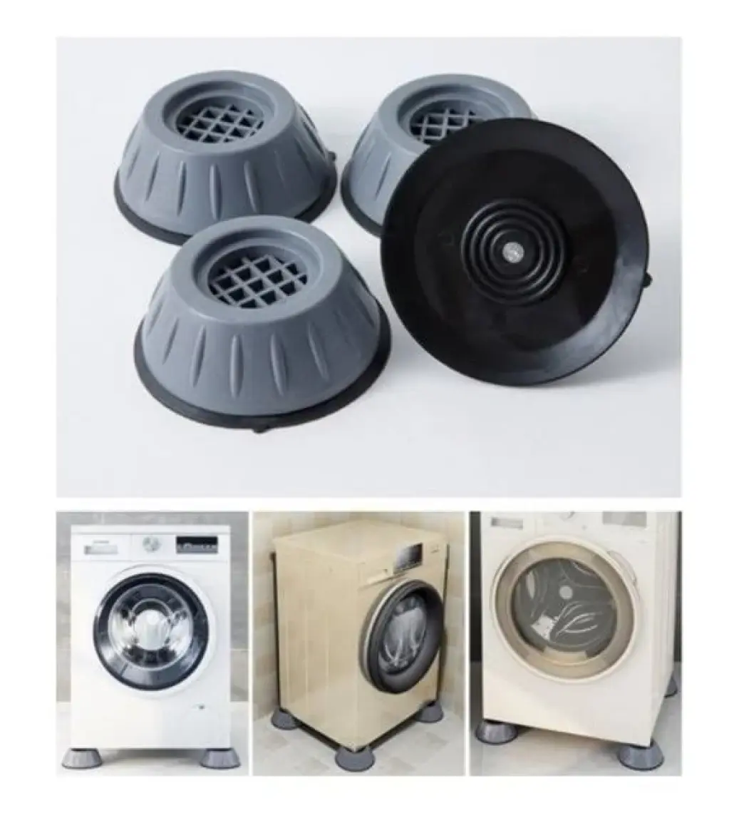 Ozcmax  Çamaşır Makinesi Kayma ve Titreşim Engelleyici - Gürültü Emici Aparatlar 4 Lü Set-