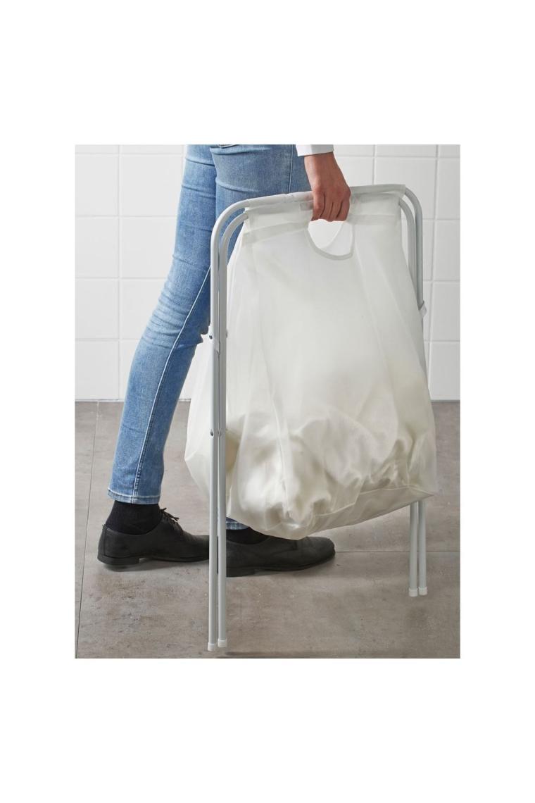 Dip Burada Jall 70 Lt 8 kg Kapasi̇teli̇ Beyaz Katlanır Çamaşır Sepeti̇