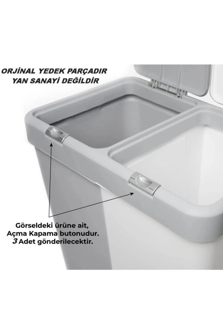 Motek Orjinal Çamaşır Sepeti Yedek Açma Kapama BUTON,DÜĞME-3ADET