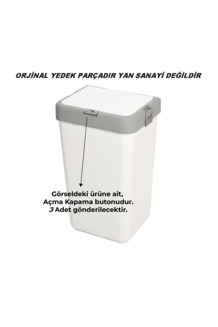 Motek Orjinal Çamaşır Sepeti Yedek Açma Kapama BUTON,DÜĞME-3ADET