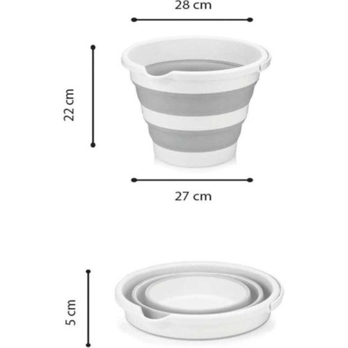 3'lü Set Katlanabilir Çamaşır Sepeti Katlanabilir Akordiyon Su Kovası