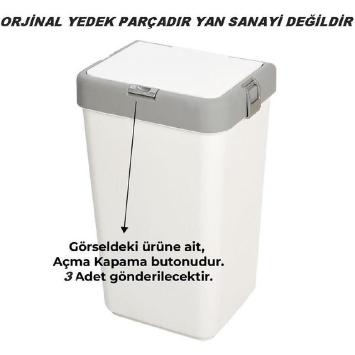 Motek Orjinal Çamaşır Sepeti Yedek Açma Kapama BUTON,DÜĞME-3ADET