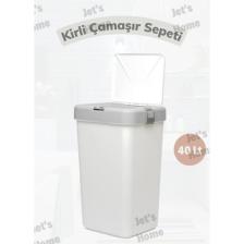 Çamaşır Sepeti Bas-Çek Kirli Çamaşır Kutusu 40 Litre