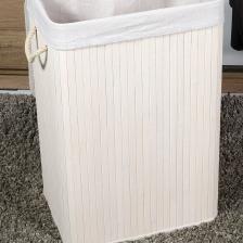 Adore Handy Mate Bambu Çamaşır Sepeti - Beyaz