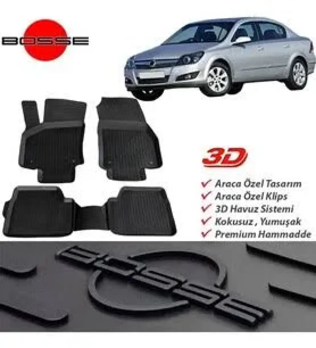 Wöller Opel Astra H Paspas 2004 2013 Arası 3D Havuzlu Wöller Paspas