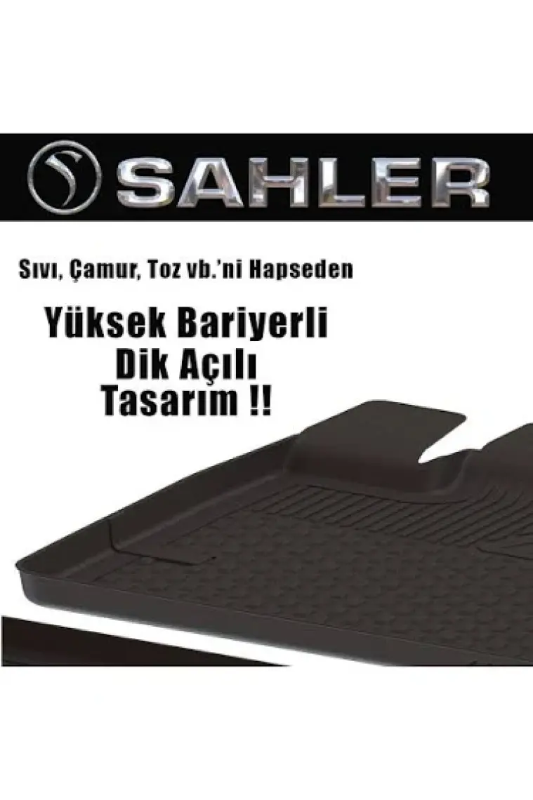 Sahler  Fiat Fiorino (2008 - 2019) Uyumlu 4.5D Premium Havuzlu Paspas- Fiorino (Benzinli Modelde 2025 Yılına Kadar Uyumludur)