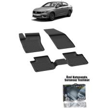 Sahler Fiat Egea Sedan Uyumlu 2015-2024 Havuzlu 4.5D Premium Oto Paspas - Premium Egea