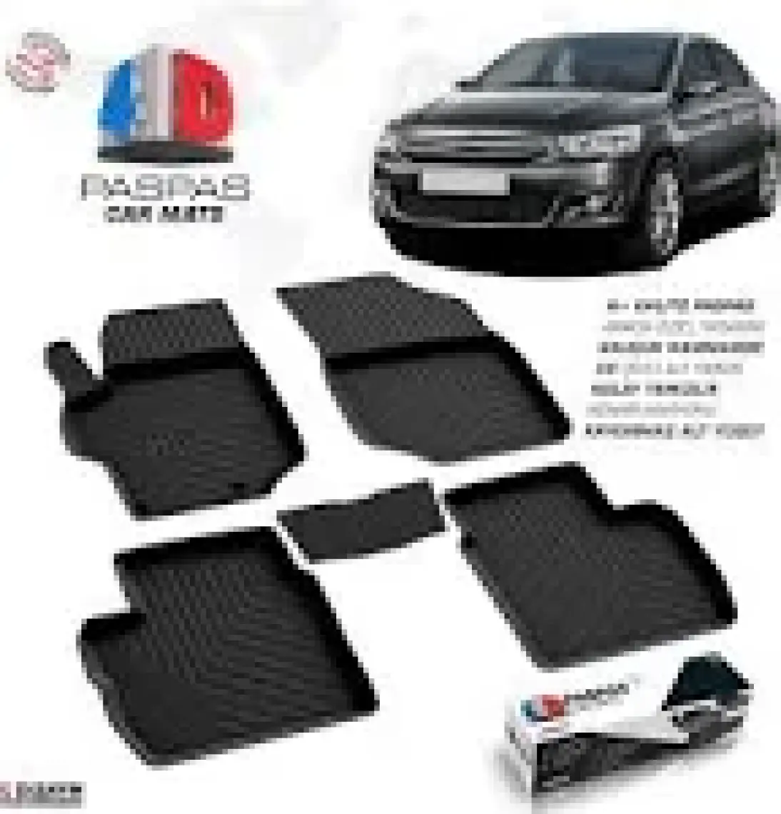 S-Dizayn Citroen C-Elysee 4D Havuzlu Paspas 2013-2017 A+ Kalite