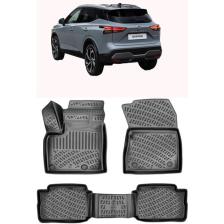 Rizline Nissan Qashqai e-Power 2022 Sonrası  3D Havuzlu Paspas Sİyah