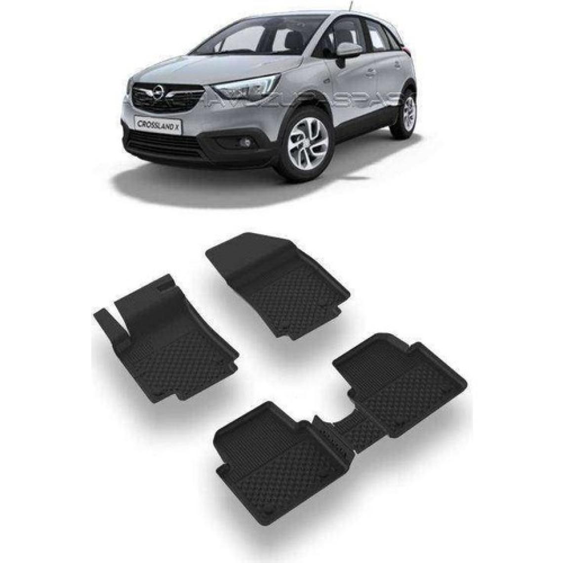Sahler Opel Crossland X 2017+  4.5D Havuzlu Paspas Siyah