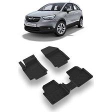 Sahler Opel Crossland X 2017+  4.5D Havuzlu Paspas Siyah