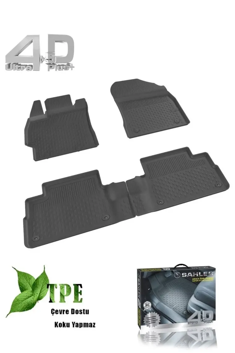 Sahler Toyota Auris 2007-2012 Uyumlu 4.5D Premium Havuzlu Oto Paspas- Auris