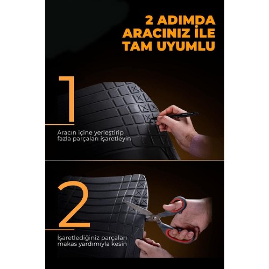 Beka52 Peugeot 2008 2021 4d Havuzlu Universal Paspas Kırmızı