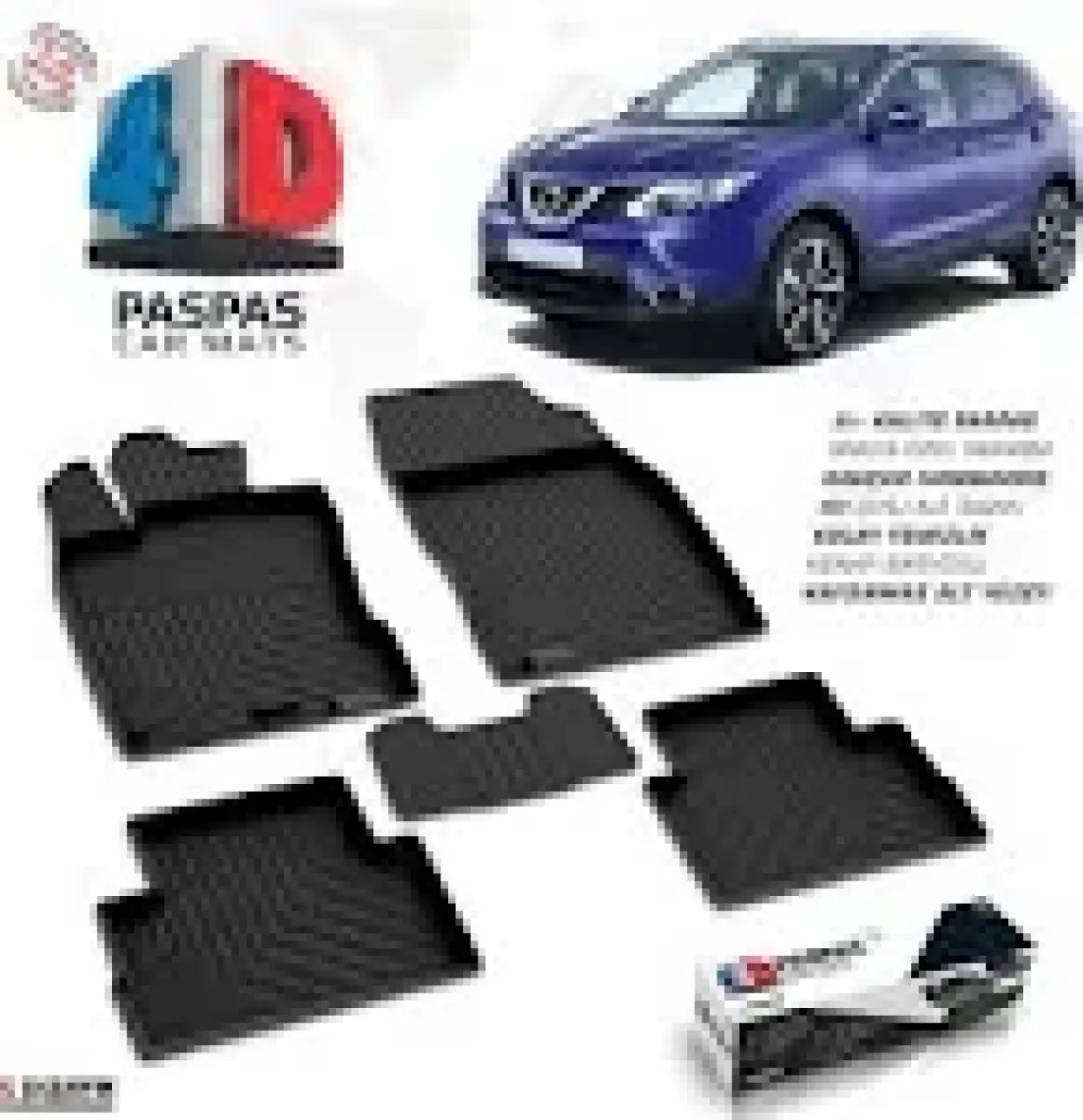 S-Dizayn S-Dizayn NISSAN Qashqai 2 4D Havuzlu Paspas A+Kalite 2014 ve Üzeri