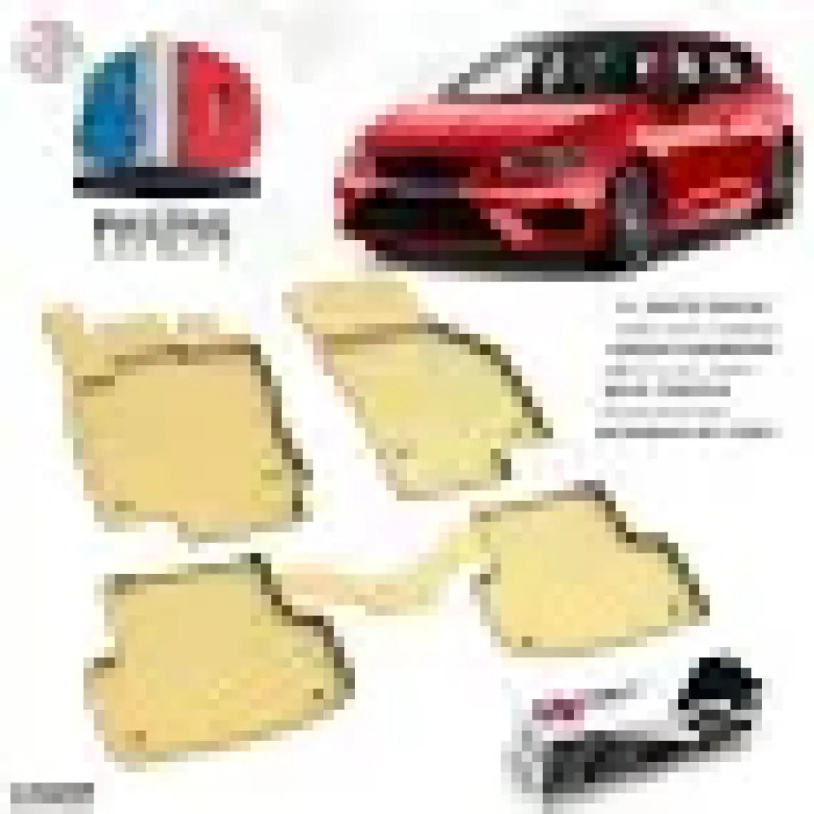 S-Dizayn Volkswagen Golf 7 4D Havuzlu Paspas 2013-2020 A+ Kalite
