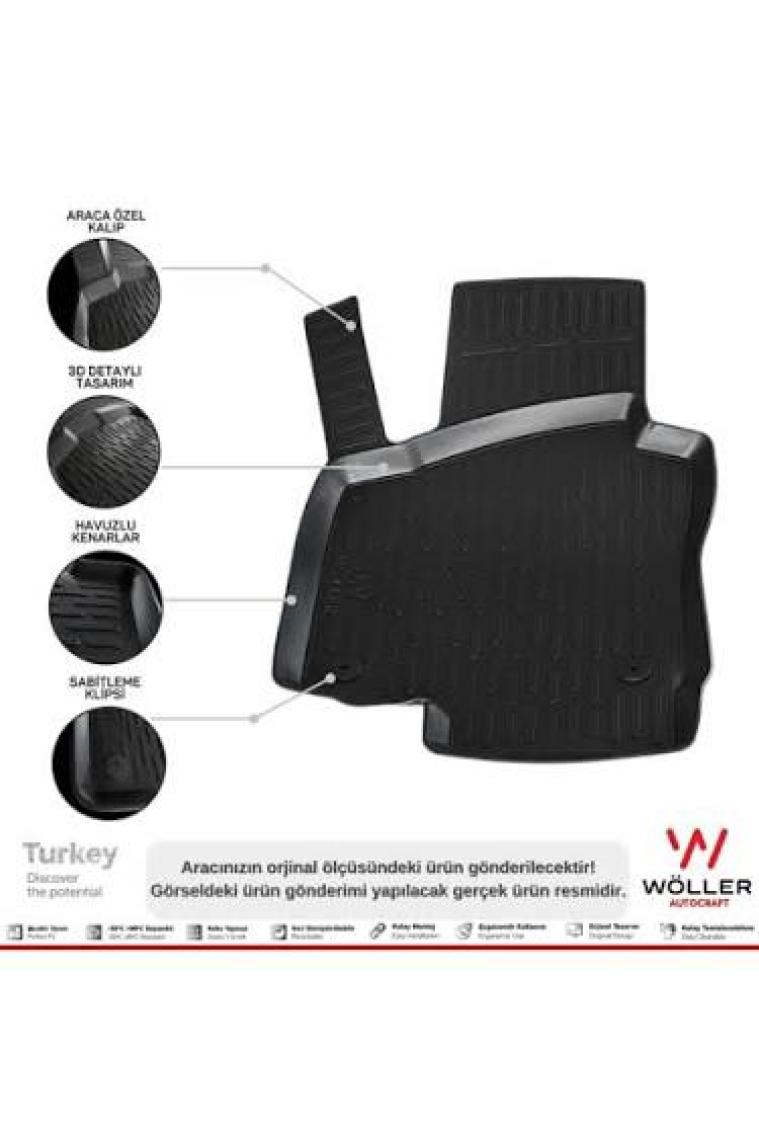 Wöller Volkswagen Golf 5 Paspas 2004 2008 Arası 3D Havuzlu Wöller Paspas