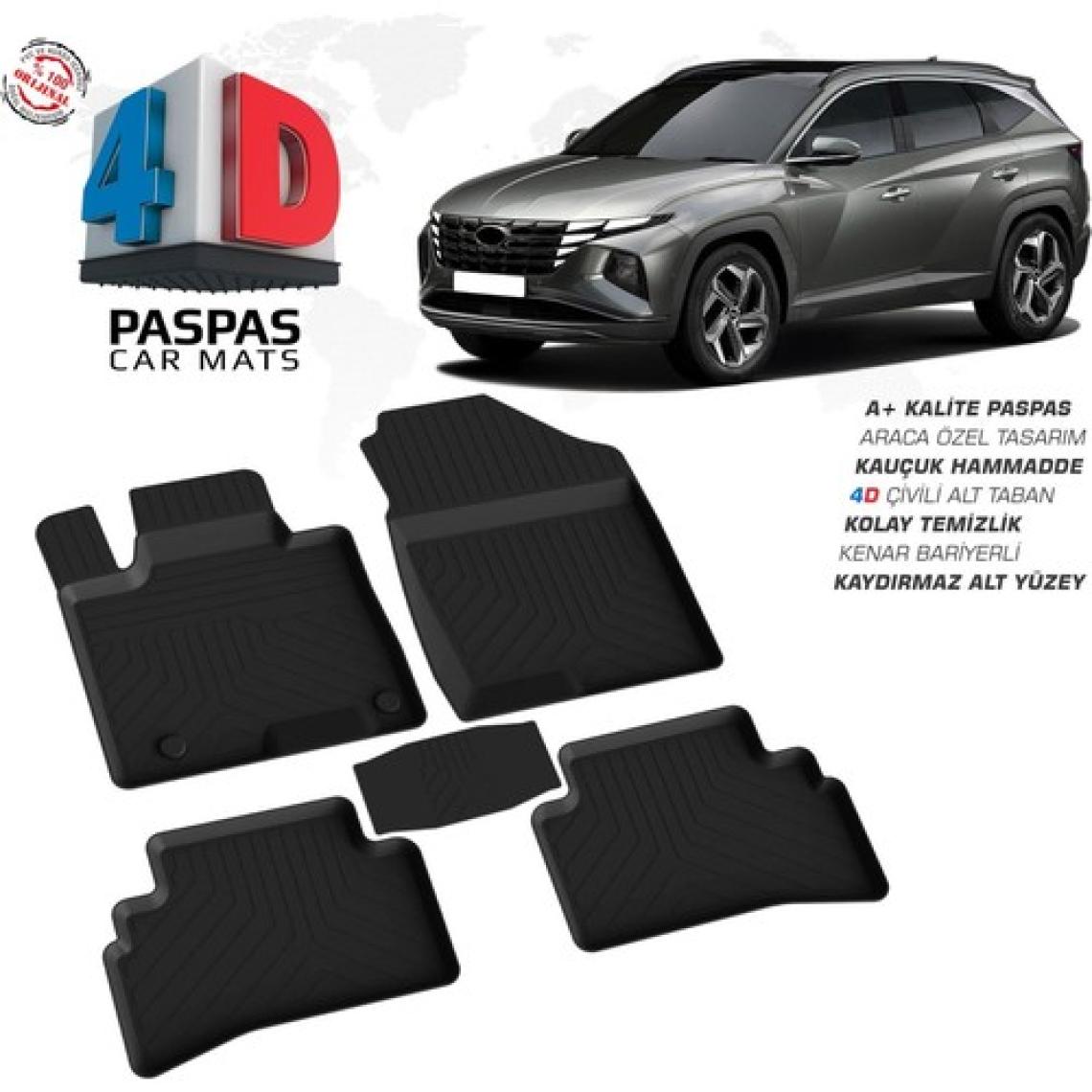 Drs Tuning Hyundai Tucson 4 4d Araca Özel Havuzlu Kauçuk Paspas 2021 Üzeri