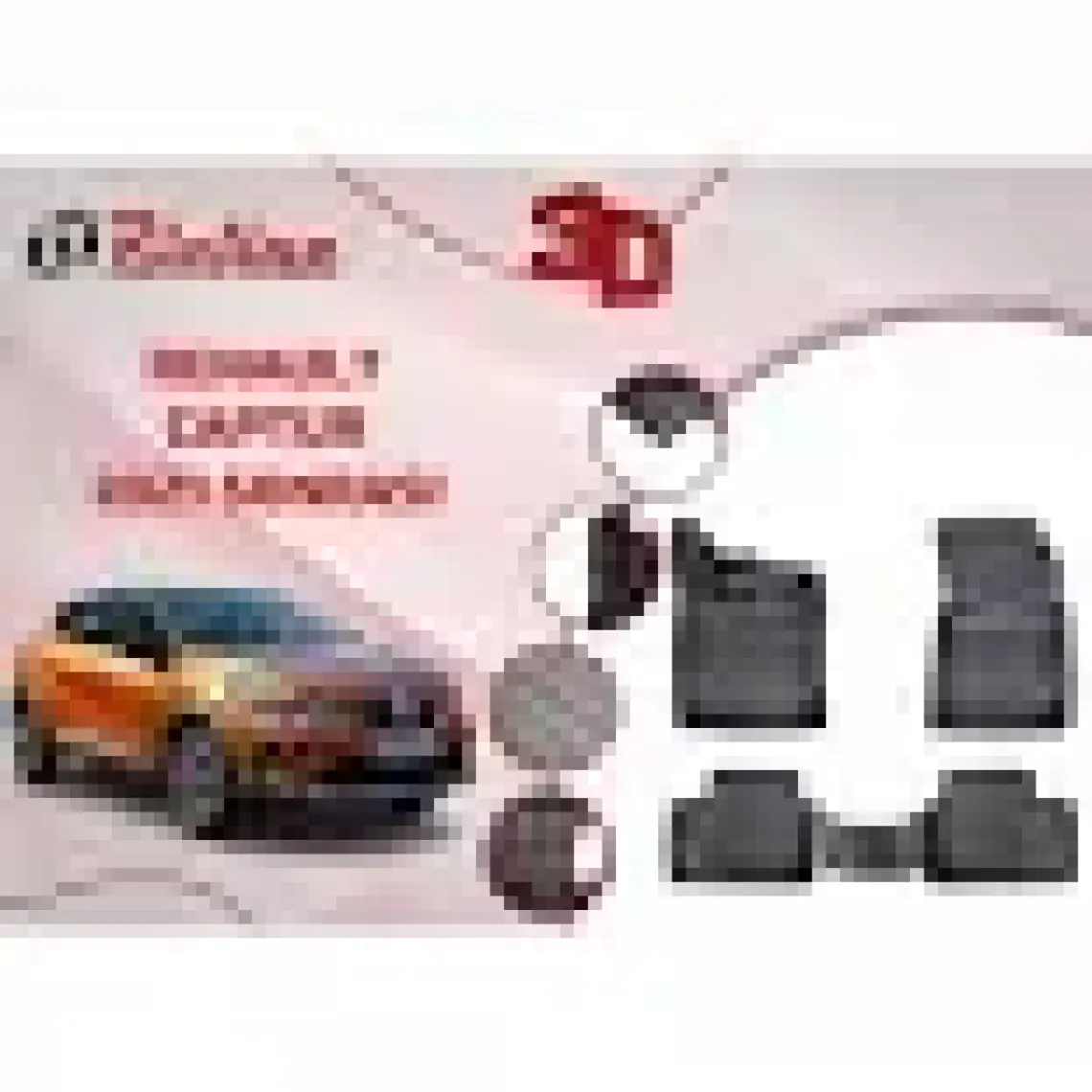 Rizline Renault Captur 2021 Sonrası 3D Havuzlu Paspas
