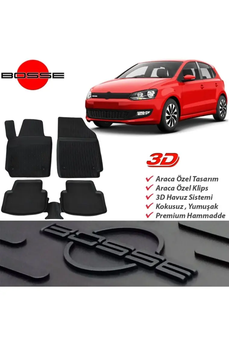 Wöller Volkswagen Polo Paspas 2017 2020 Arası 3D Havuzlu Wöller Paspas