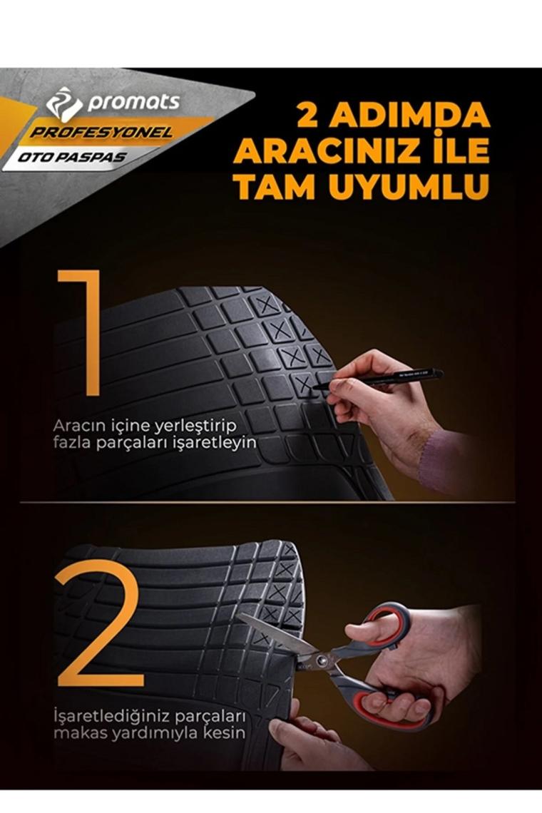 Dnz Fiat Egea Sw Station Wagon 3D Maximum Pro Siyah Oto Paspas