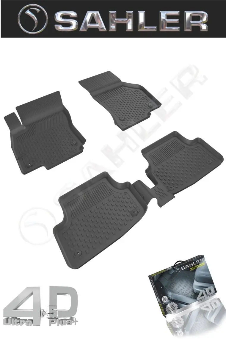 Sahler Audi A3 HB/Sedan 2013-2019 Uyumlu 4.5D PremiumHavuzlu Oto Paspas - Audi A3