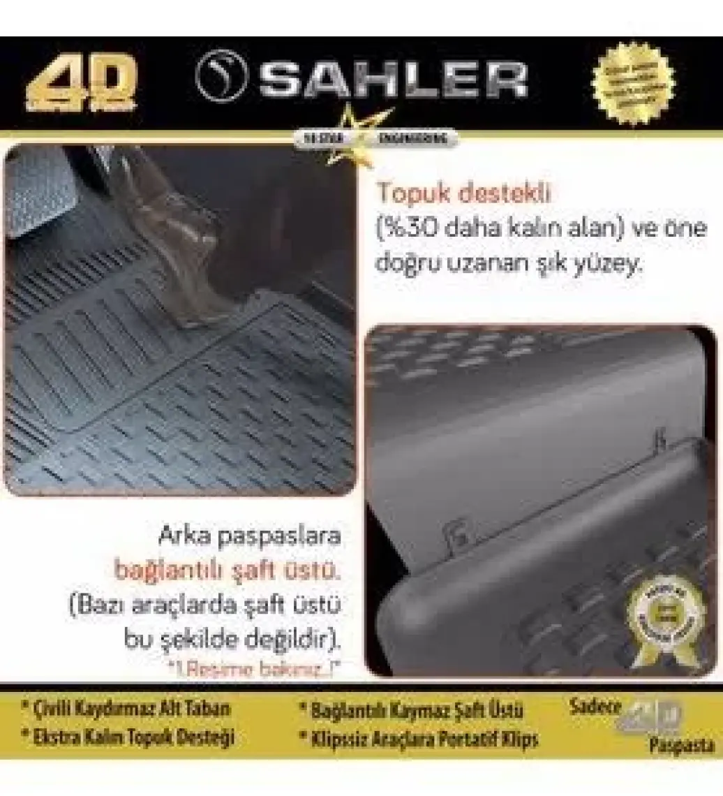Sahler Hyundai Tucson 2016-2020 SAHLER 4.5D Premium Havuzlu Oto Paspas- Tucson