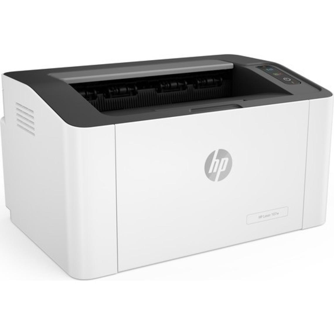 HP Laser 107wr WiFi Mono Lazer Yazıcı Dakikada 20 sayfaya kadar baskı hızı, Siyah Beyaz
