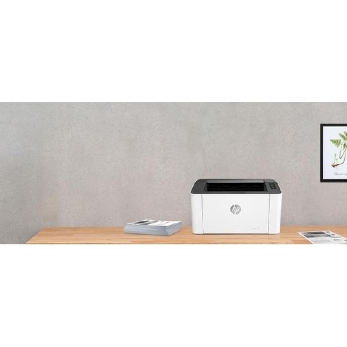 HP Laser 107wr WiFi Mono Lazer Yazıcı Dakikada 20 sayfaya kadar baskı hızı, Siyah Beyaz