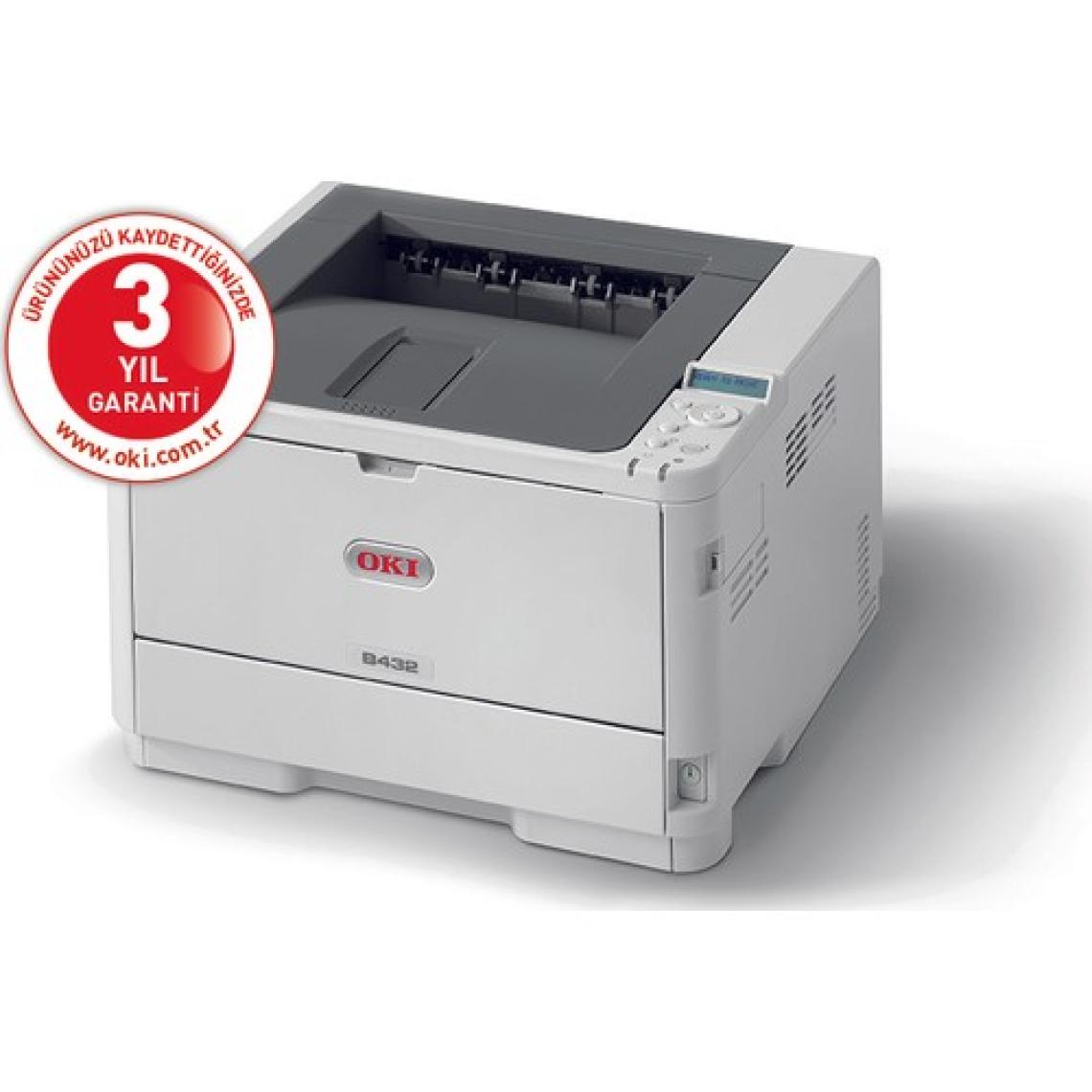 Okı B432Dn Mono Lazer Yazıcı (A4) 45762012